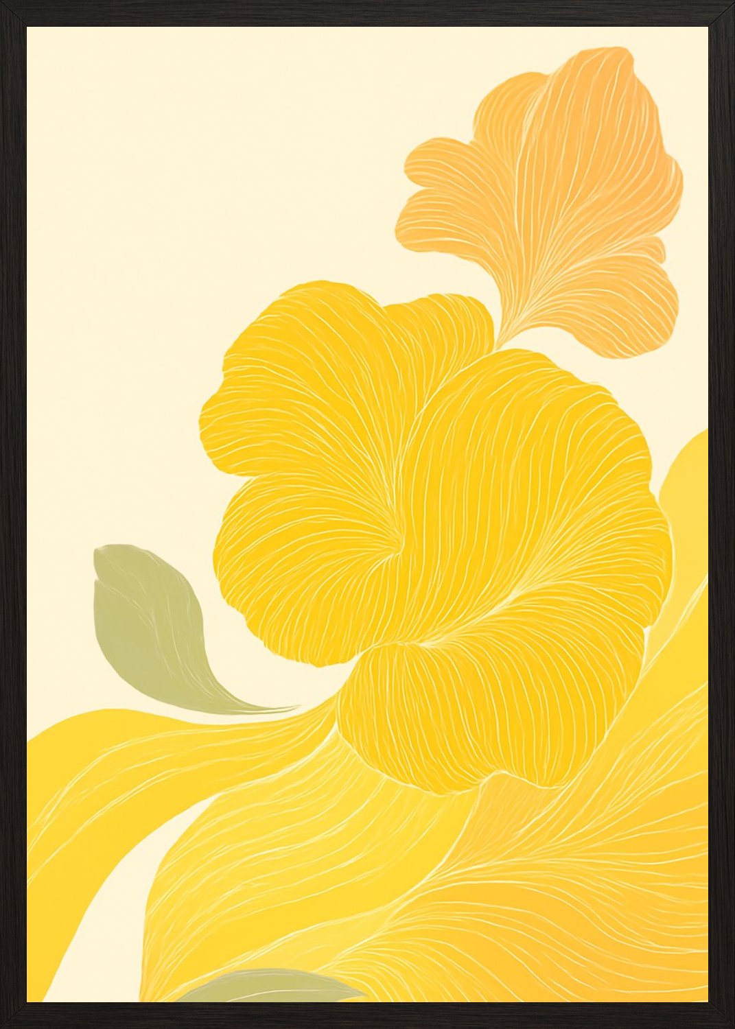 Poster in black frame
