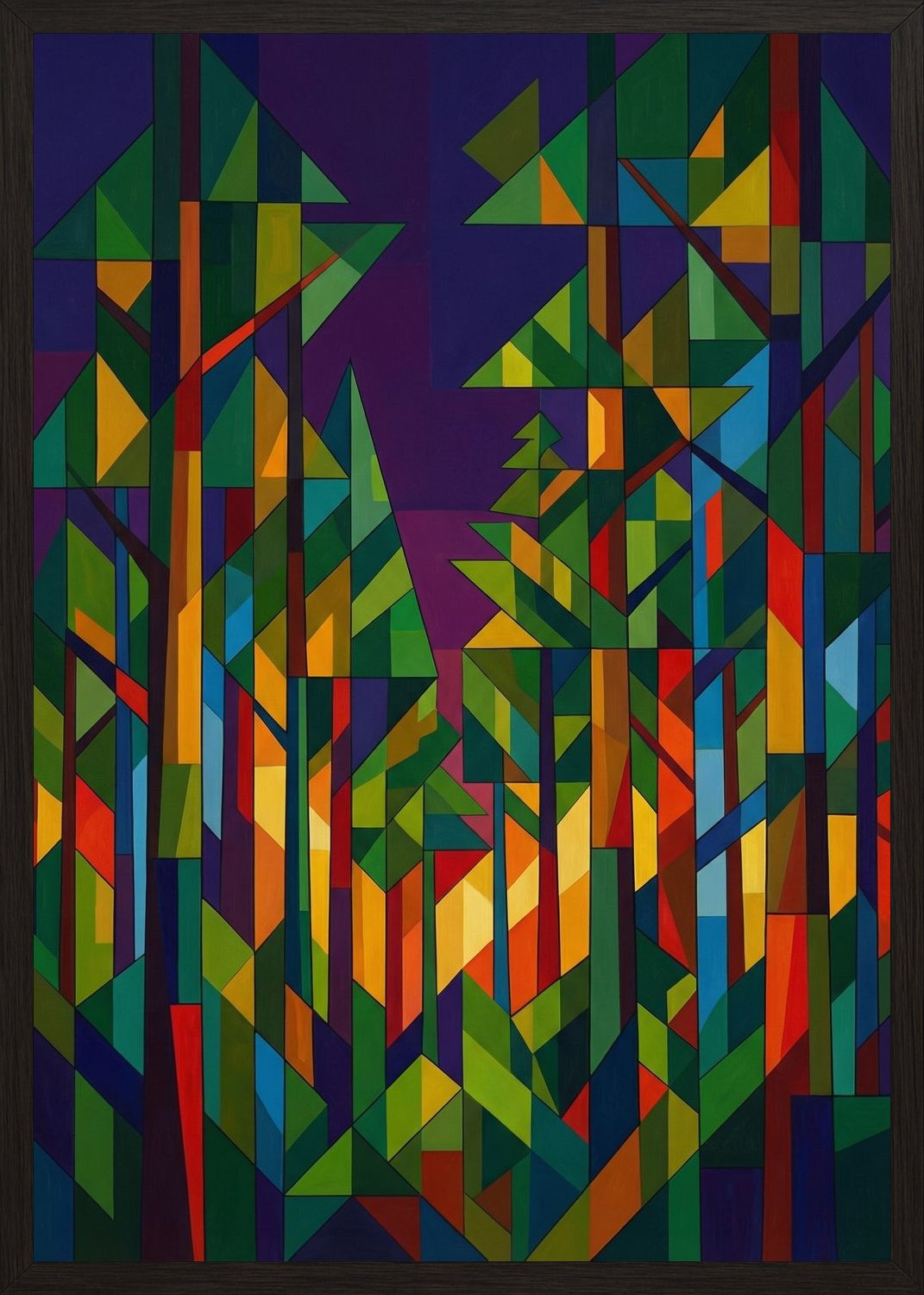 Poster in black frame