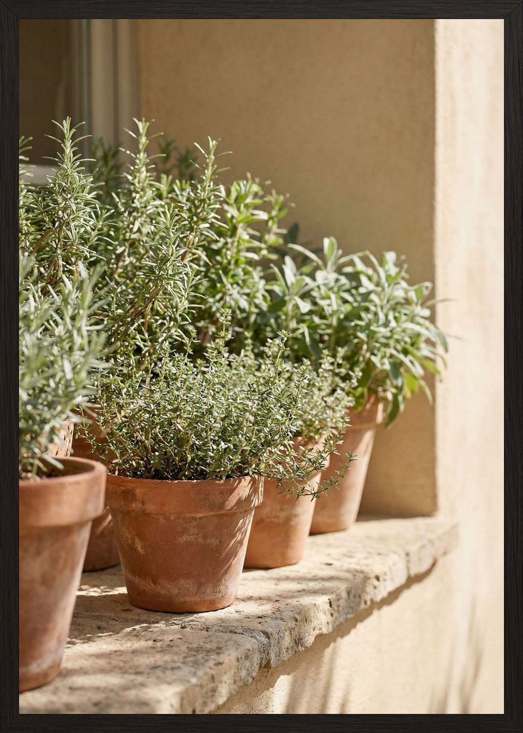 Poster in black frame