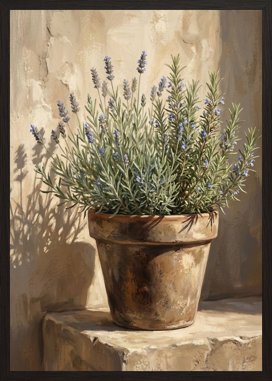 Poster in black frame