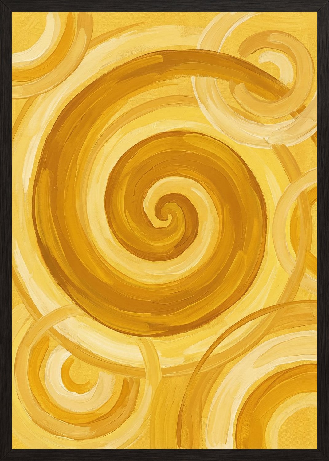 Poster in black frame