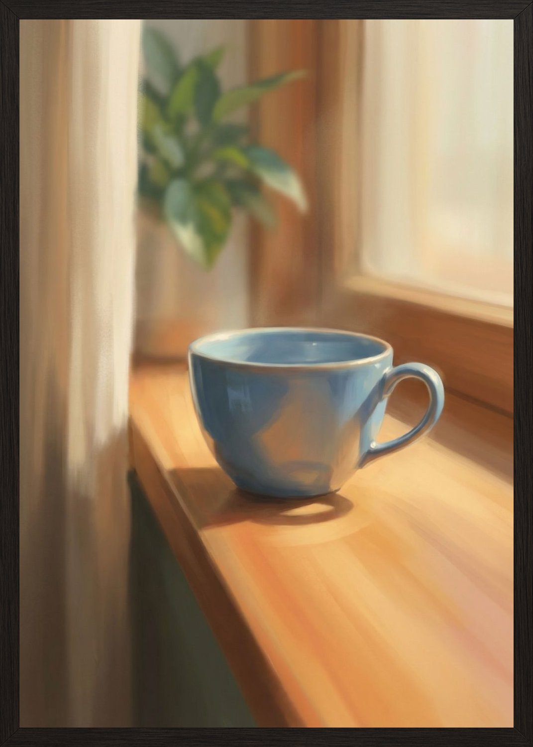 Poster in black frame