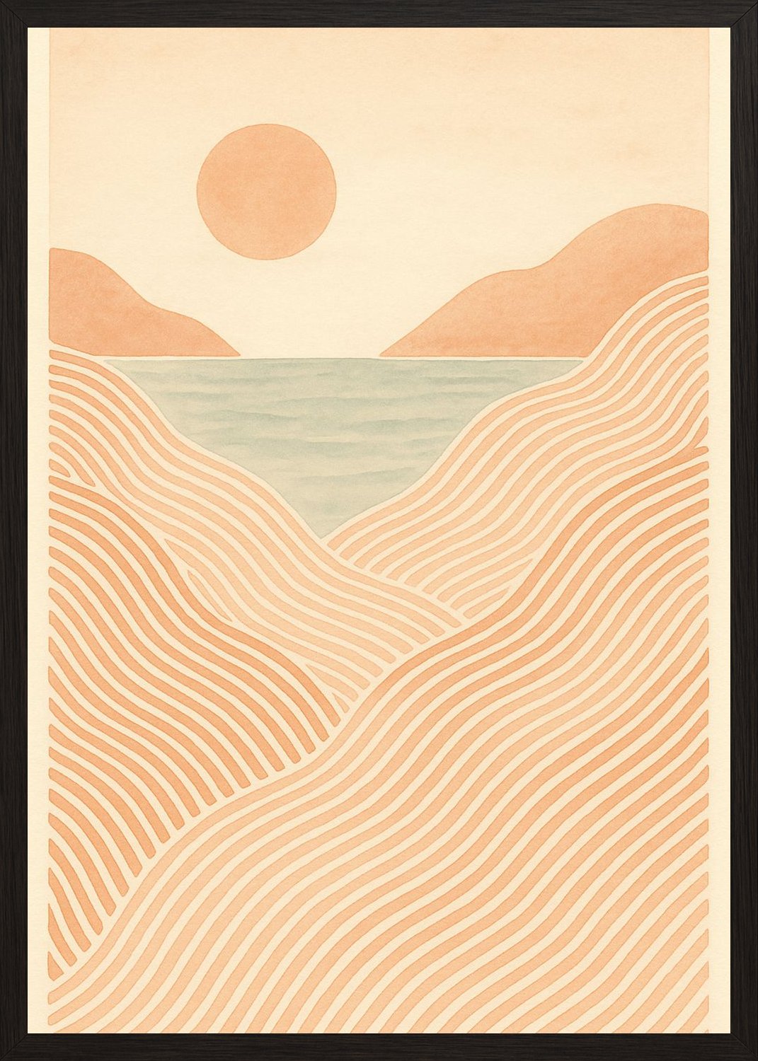 Poster in black frame