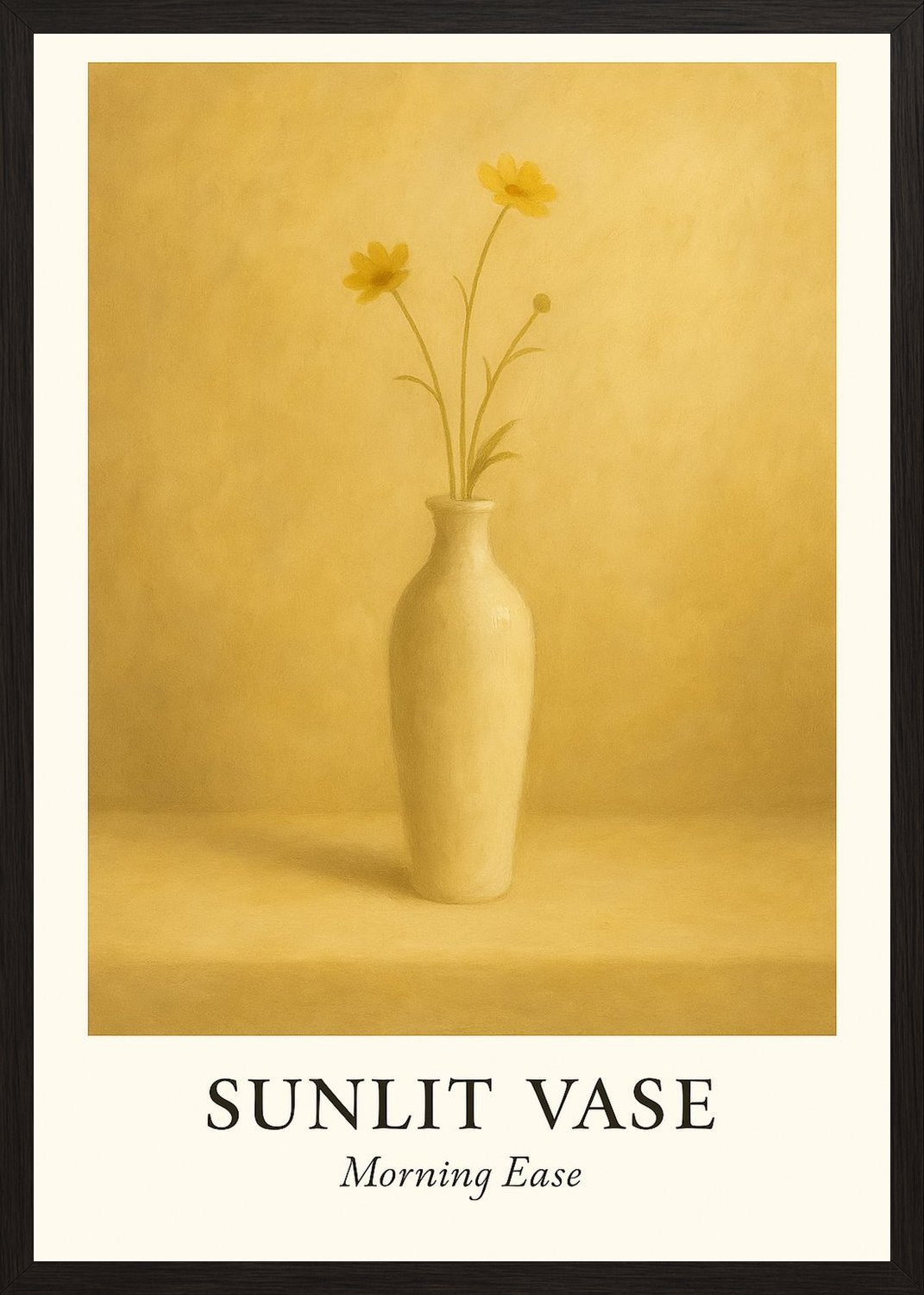 Poster in black frame
