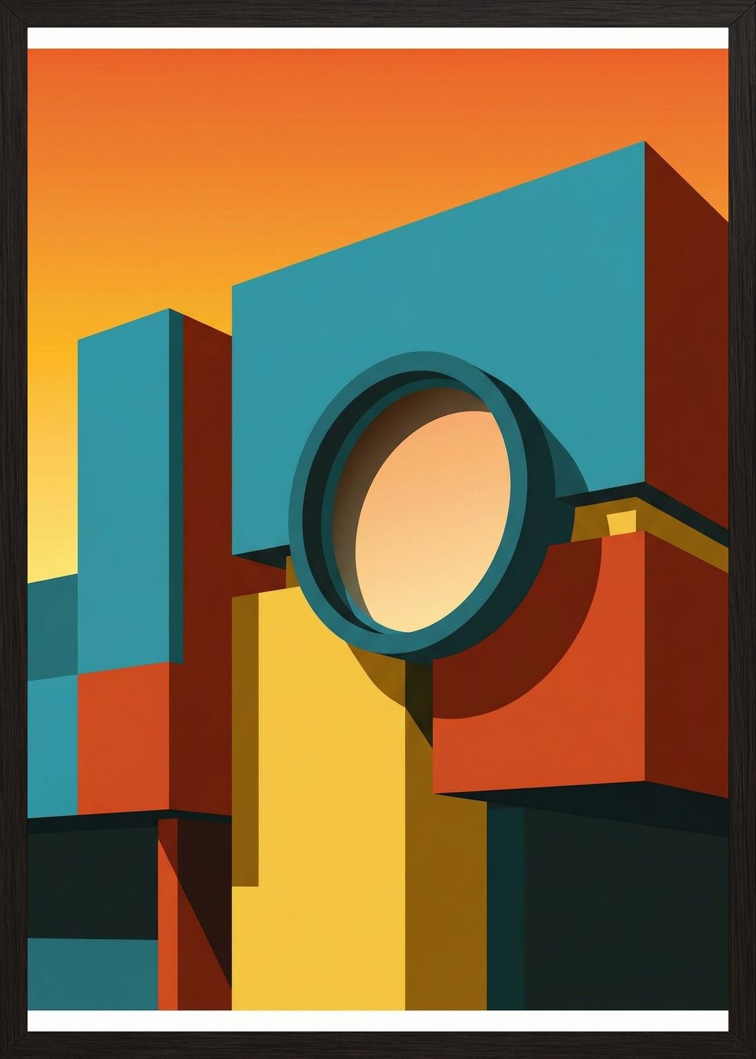 Poster in black frame