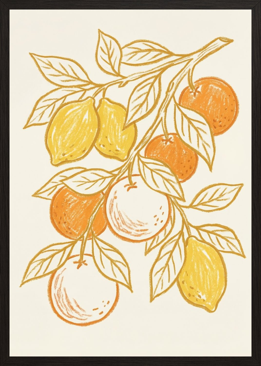 Poster in black frame