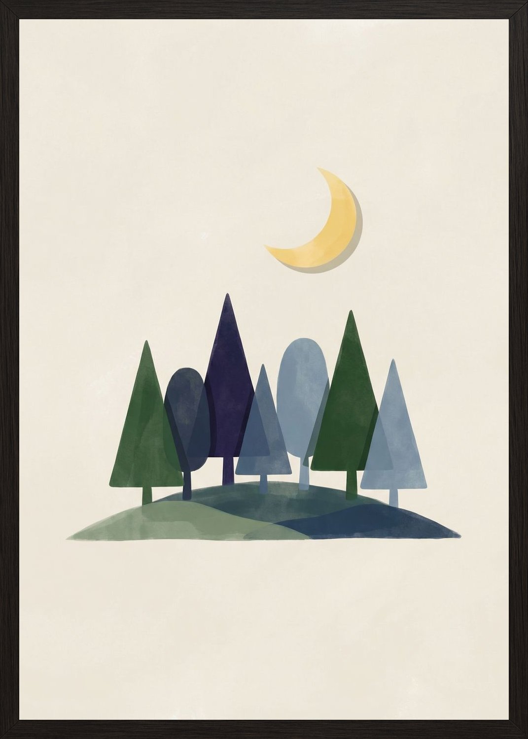 Poster in black frame