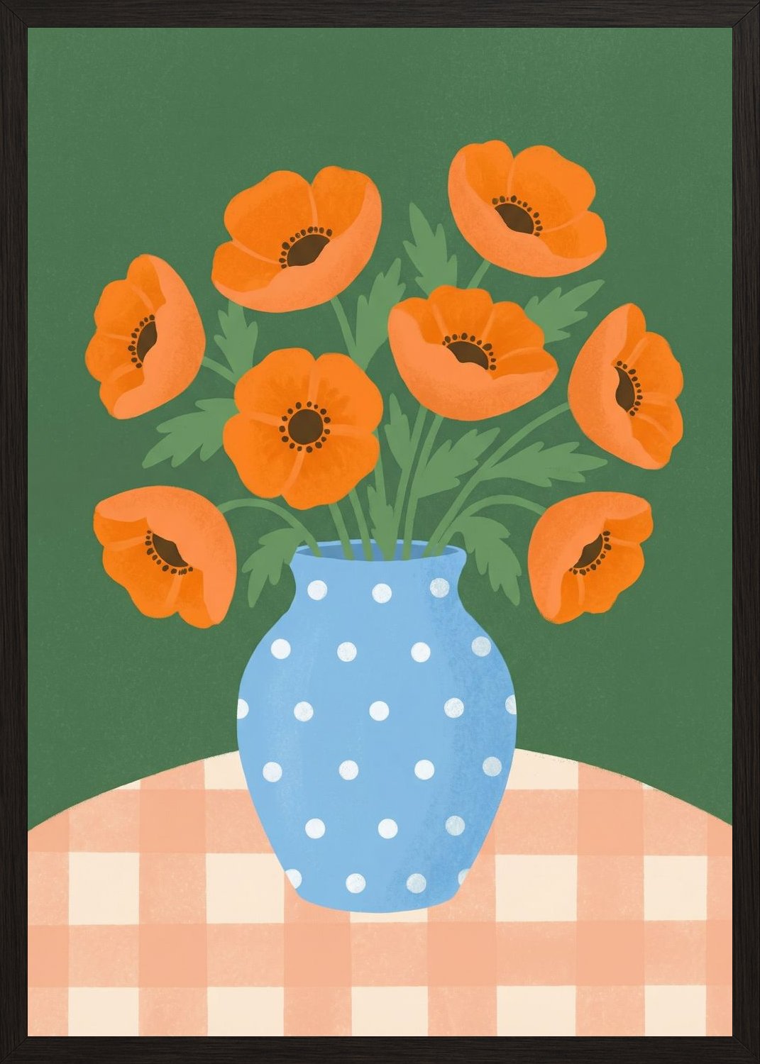 Poster in black frame