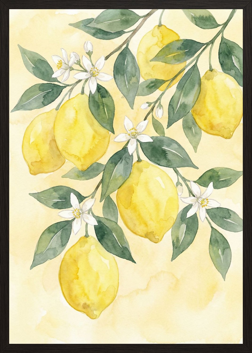 Poster in black frame