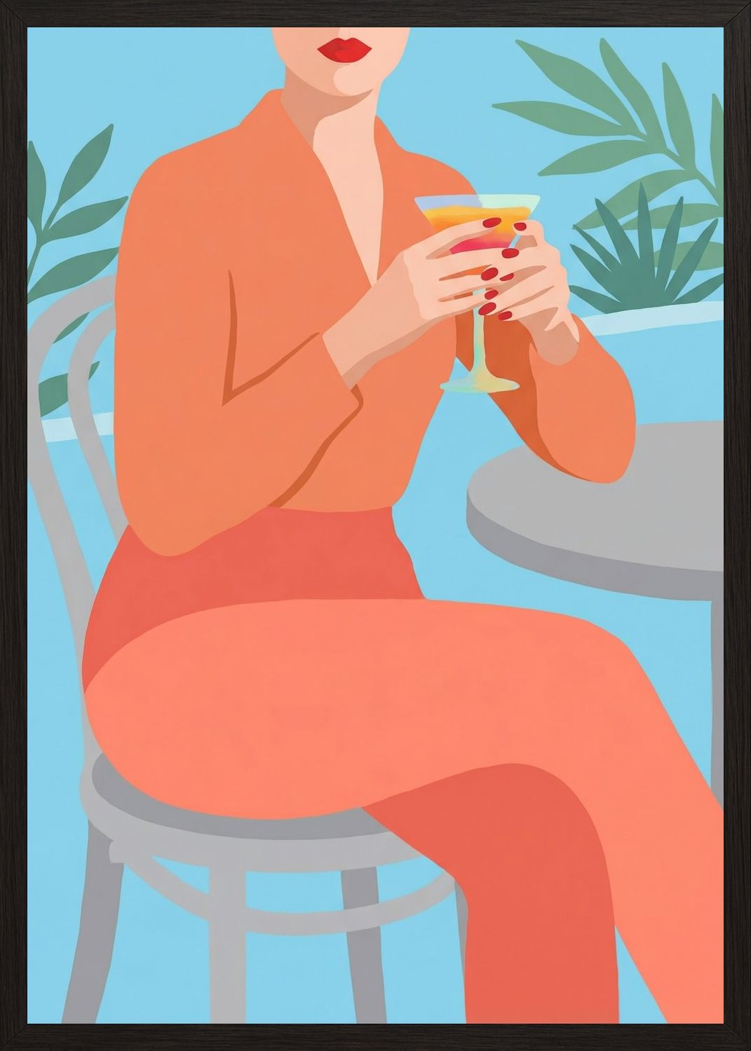 Poster in oak frame