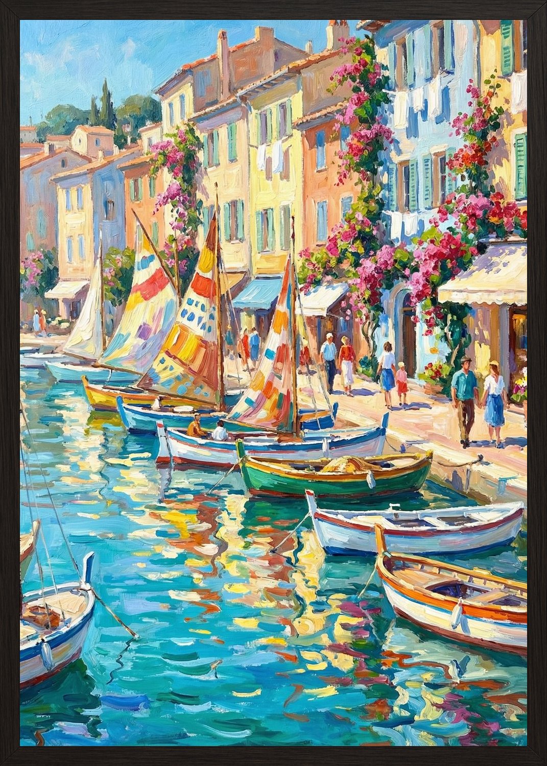 Poster in black frame