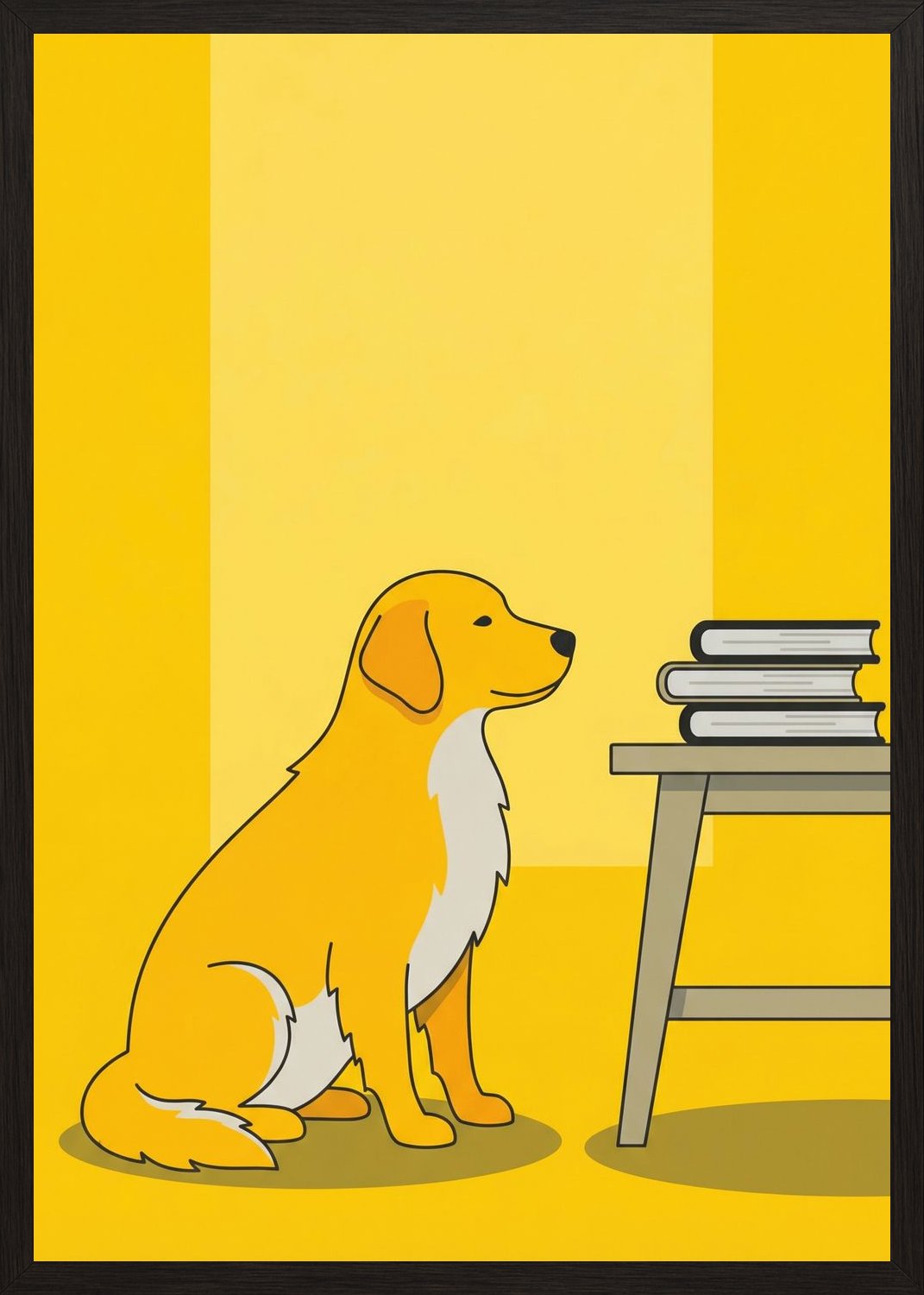 Poster in oak frame