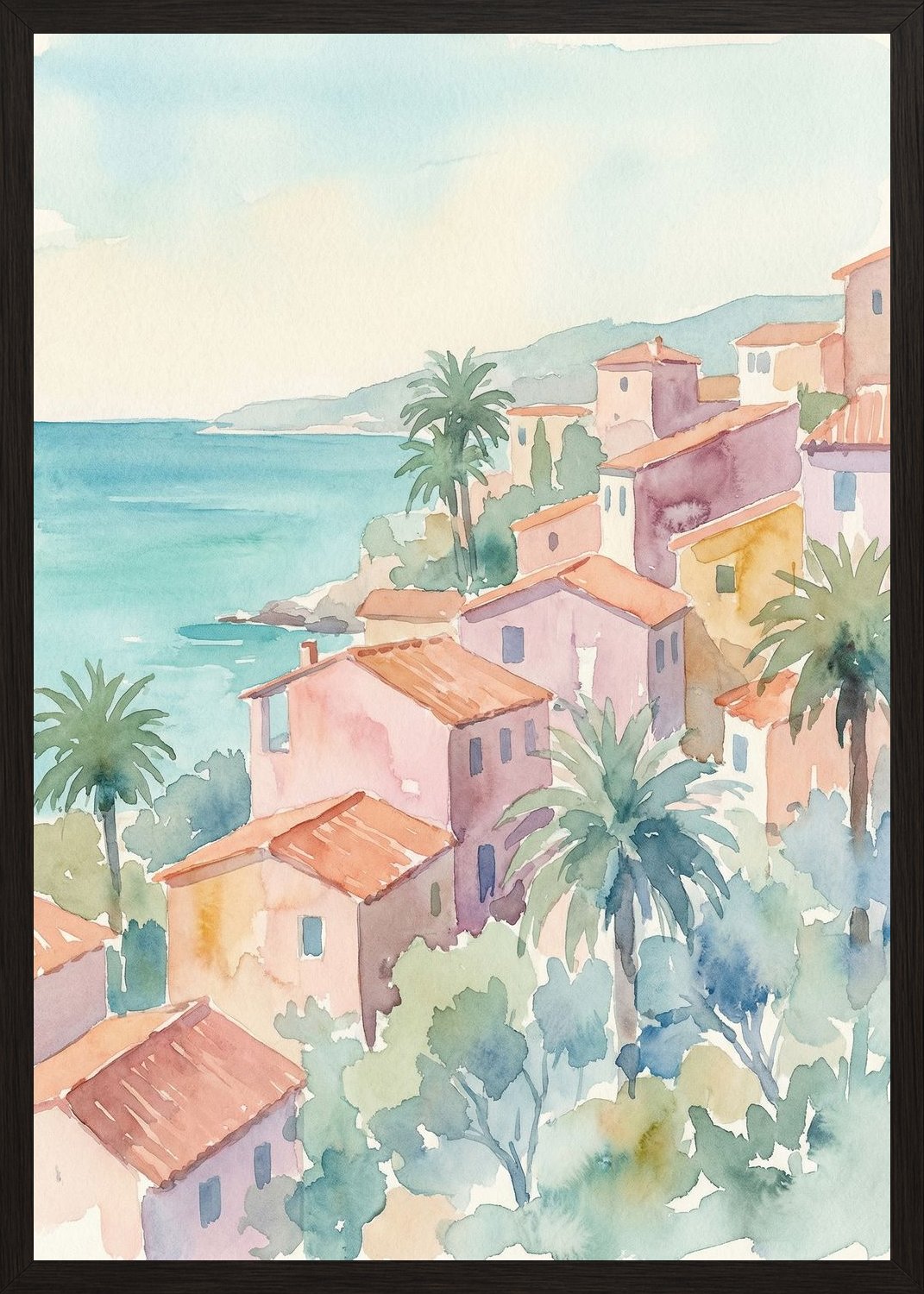 Poster in black frame