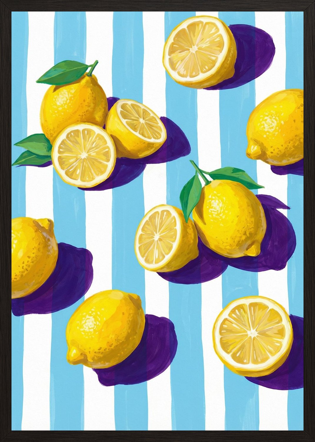 Poster in black frame