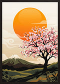 Poster in oak frame