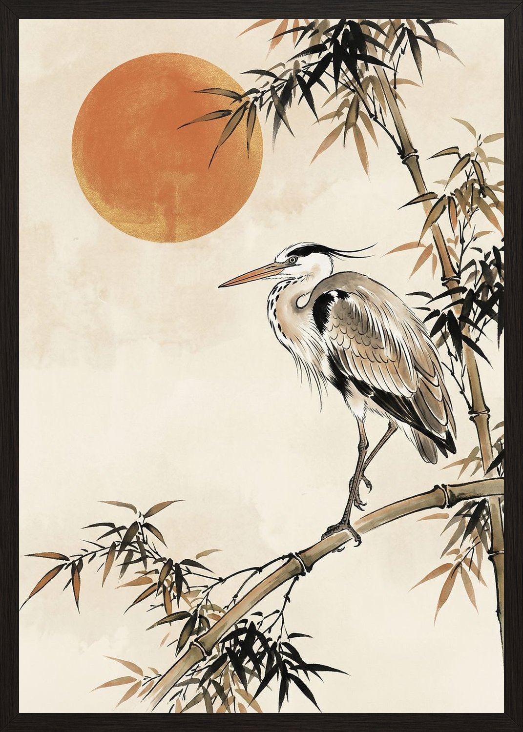 Poster in black frame