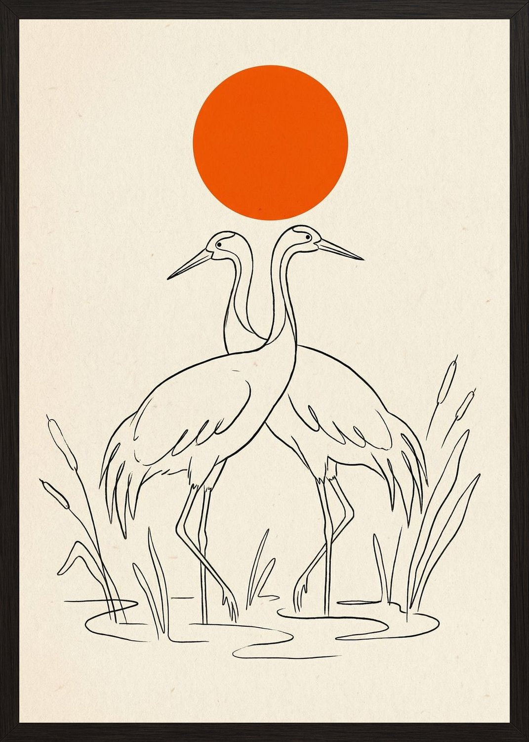 Poster in black frame