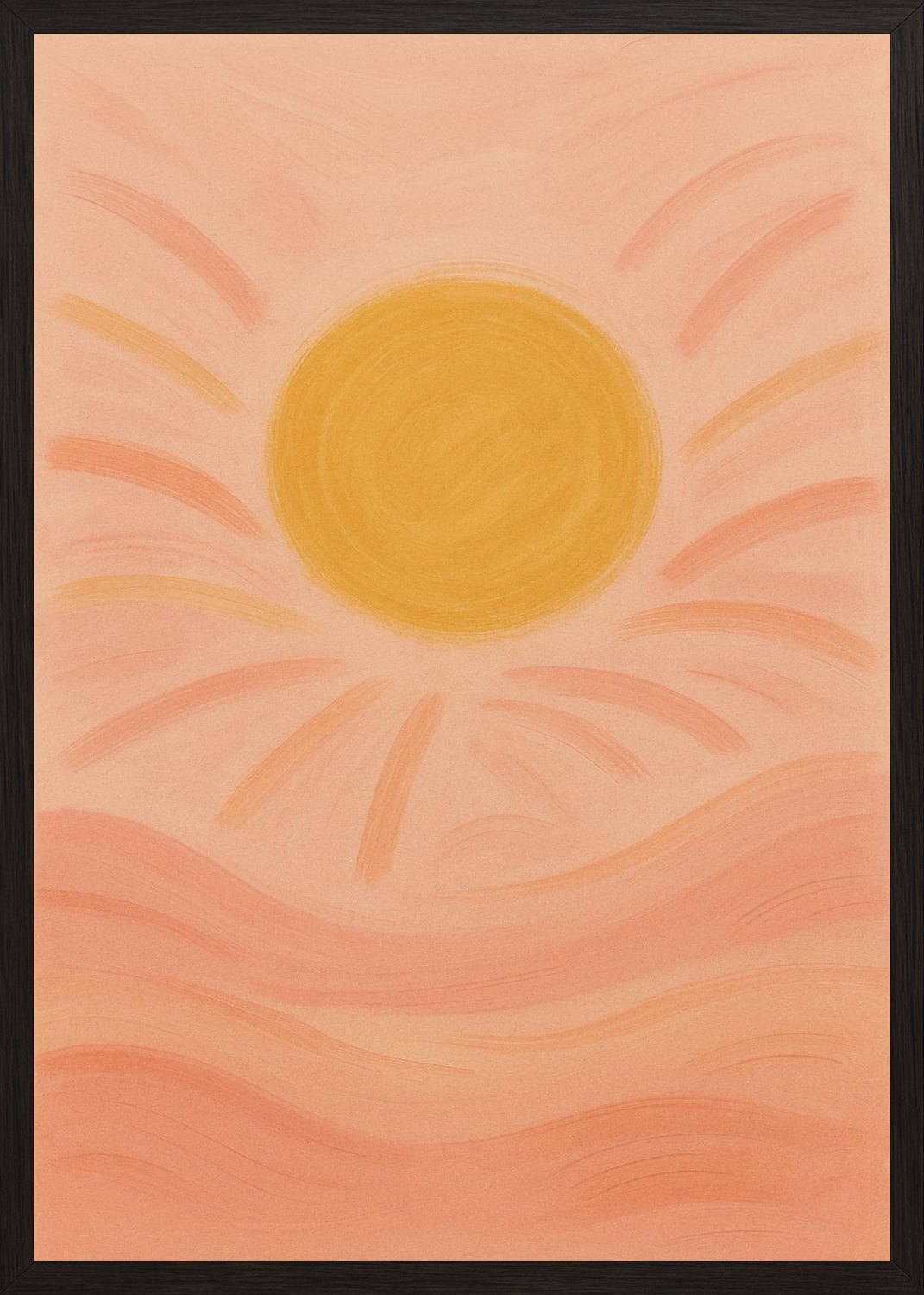 Poster in black frame