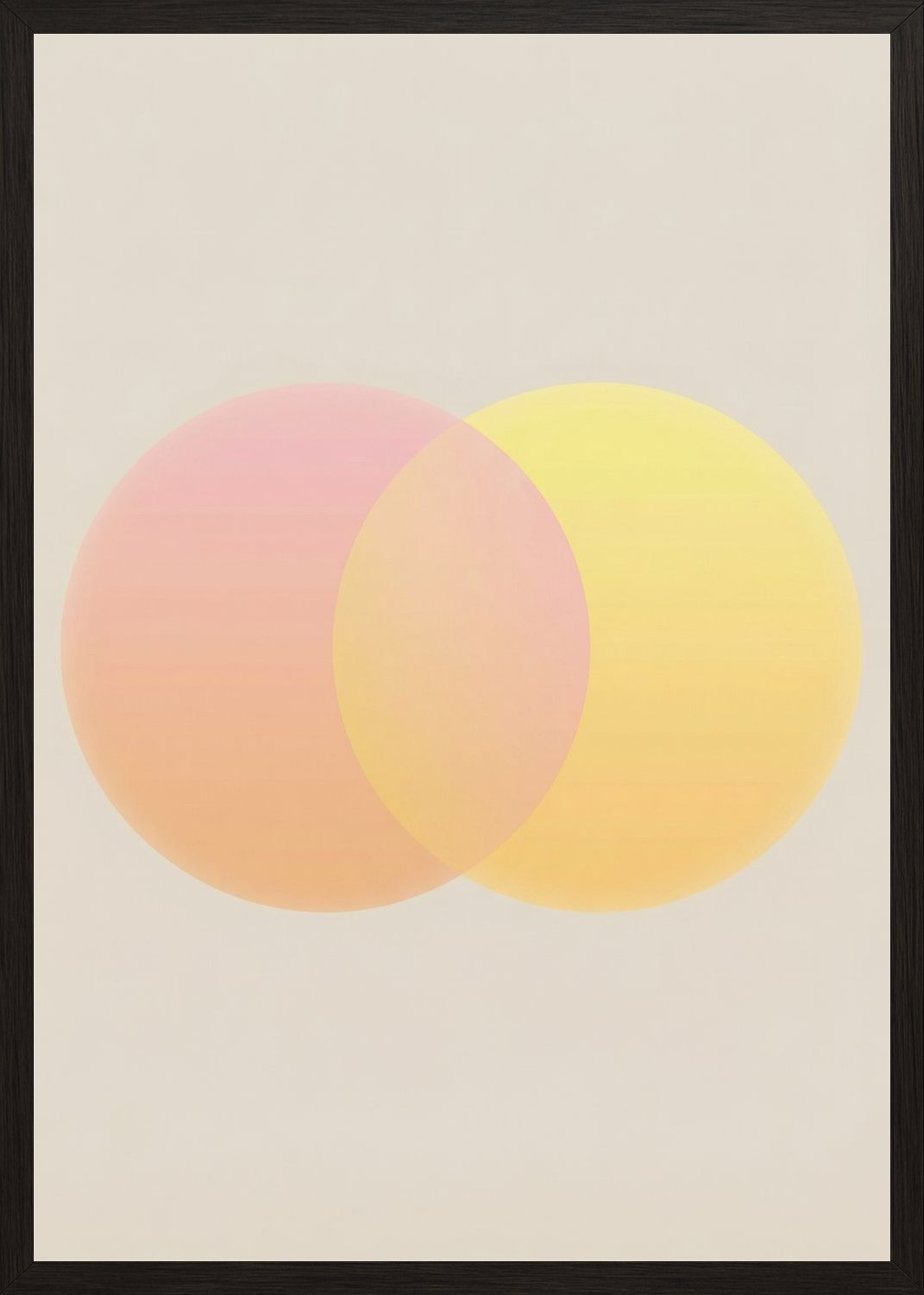 Poster in black frame