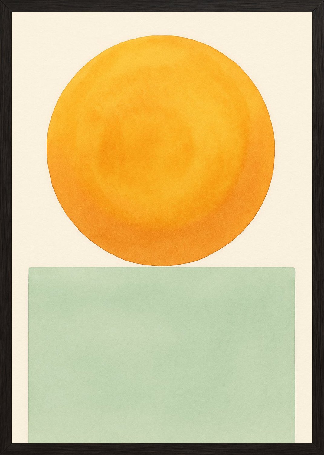 Poster in black frame