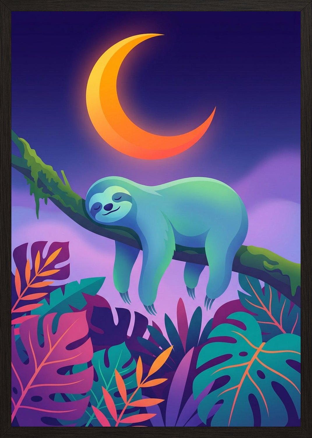 Poster in black frame