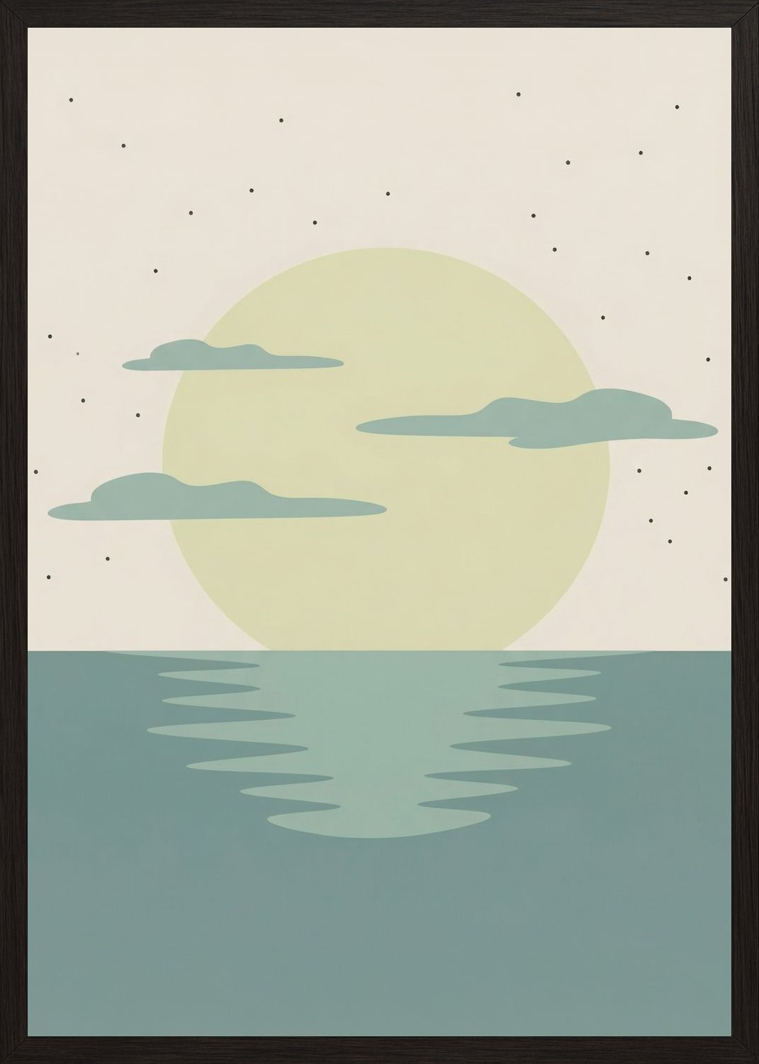 Poster in oak frame