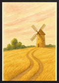 Poster in black frame