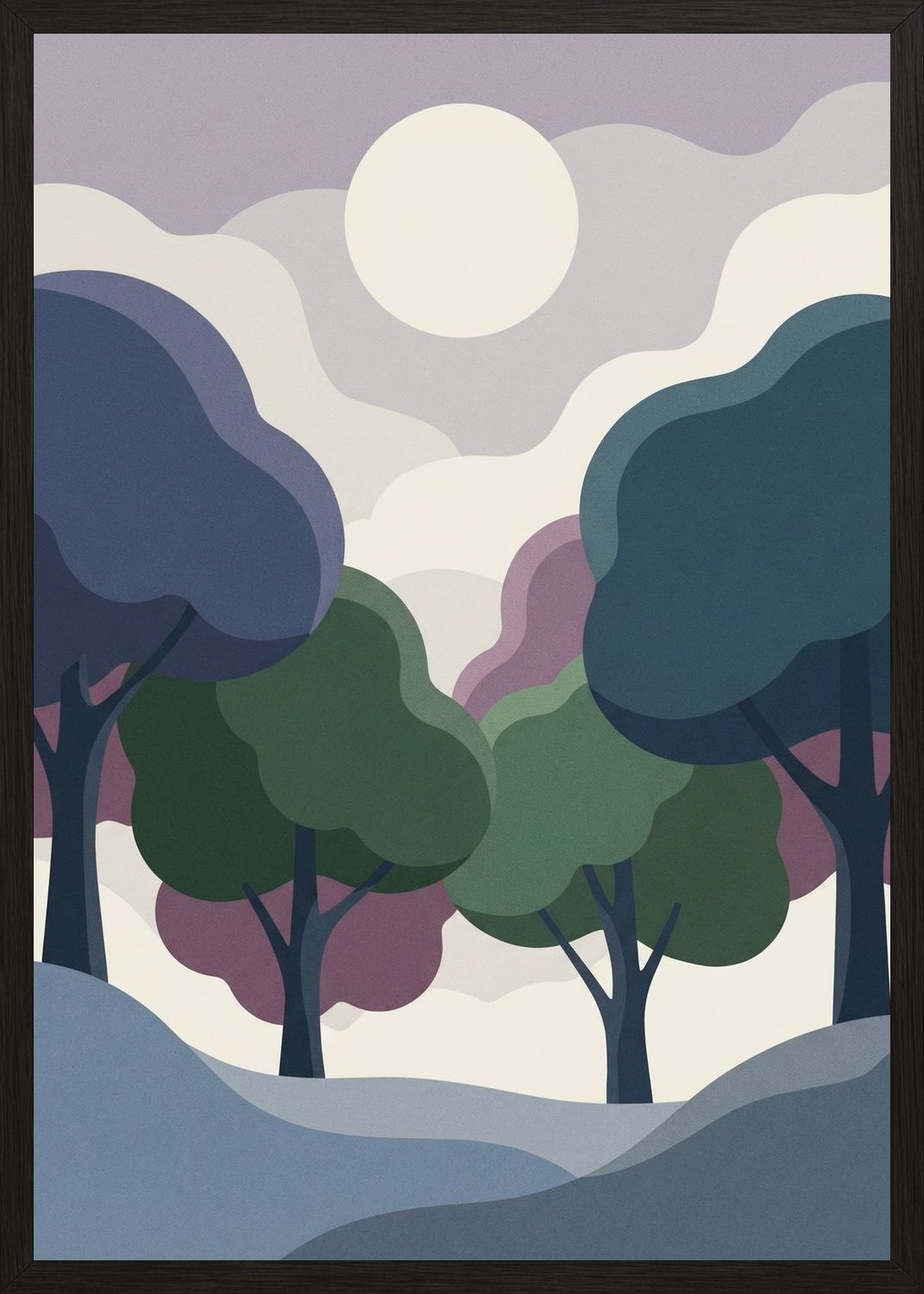 Poster in oak frame