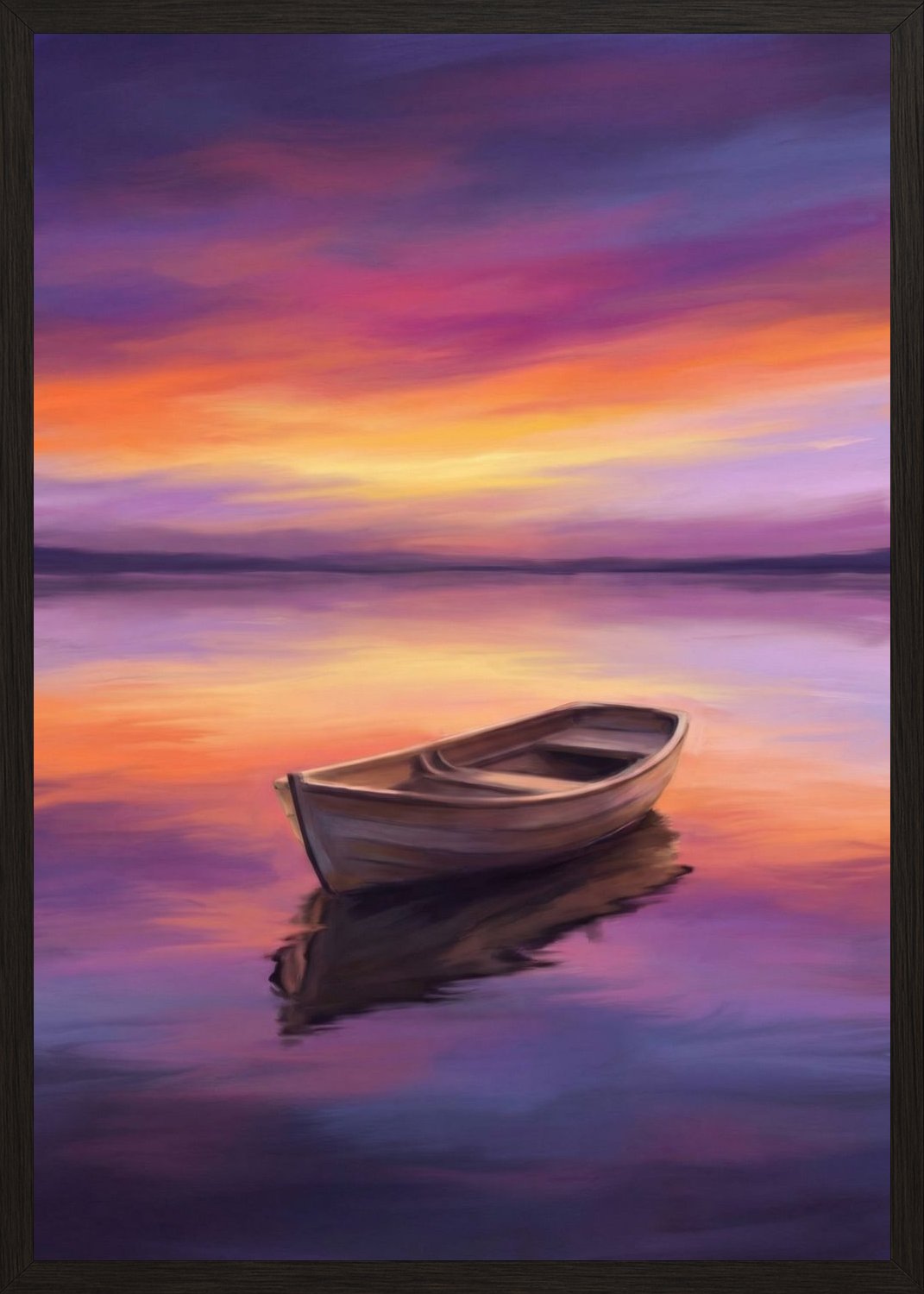 Poster in black frame