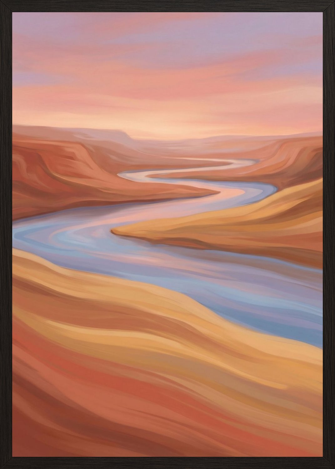 Poster in black frame