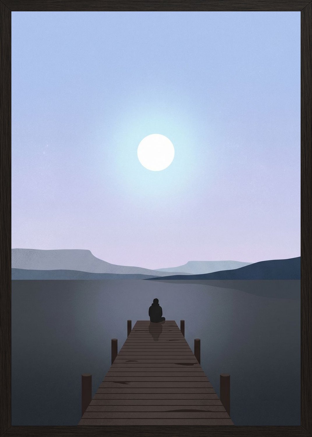 Poster in black frame