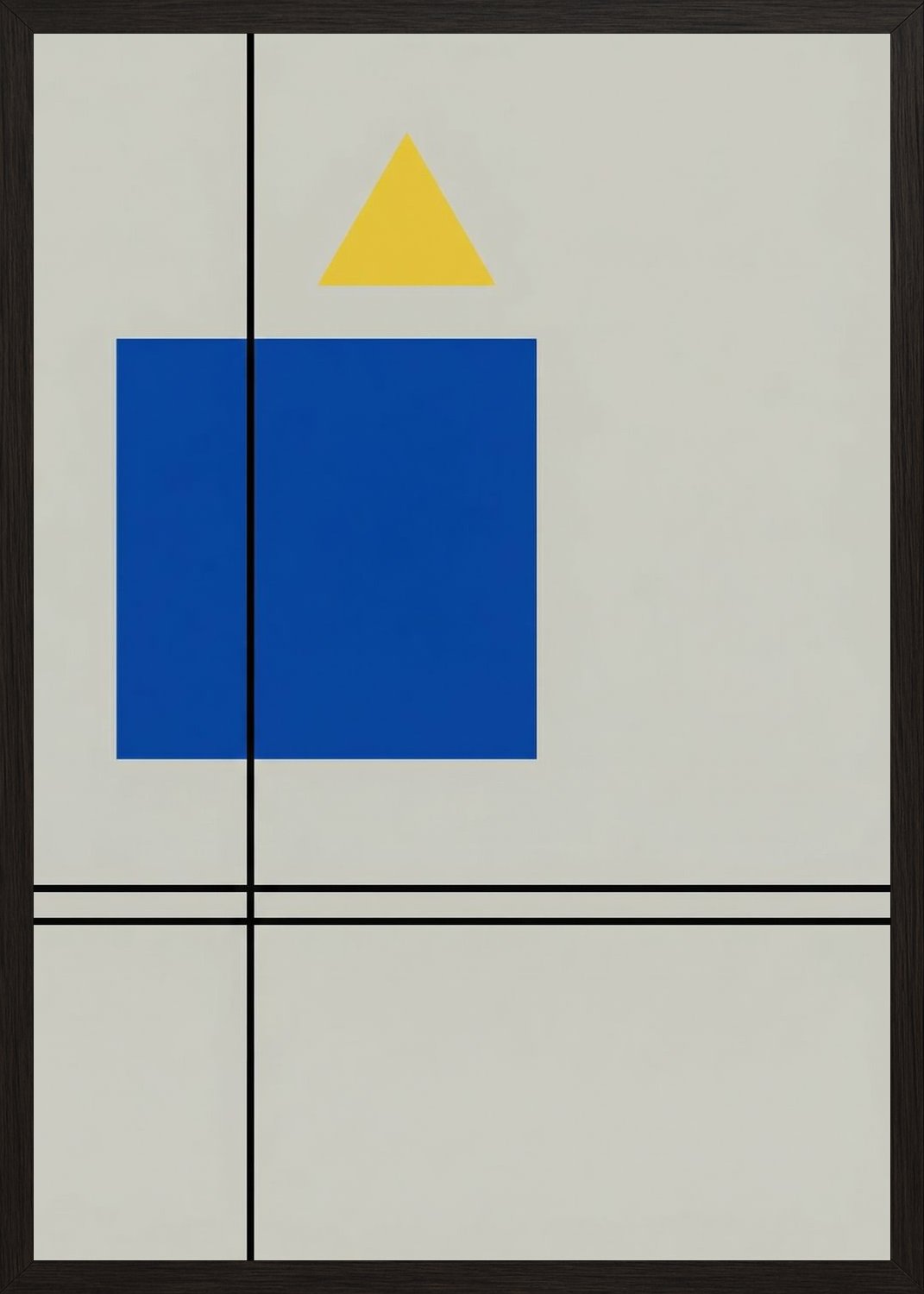 Poster in black frame