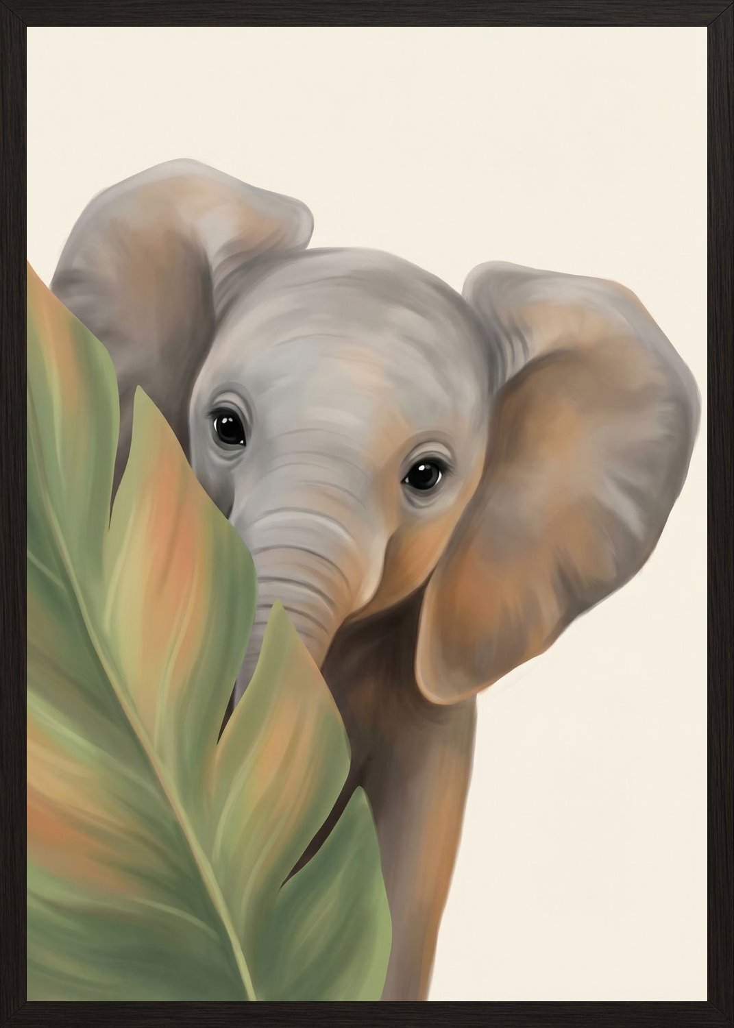 Poster in black frame