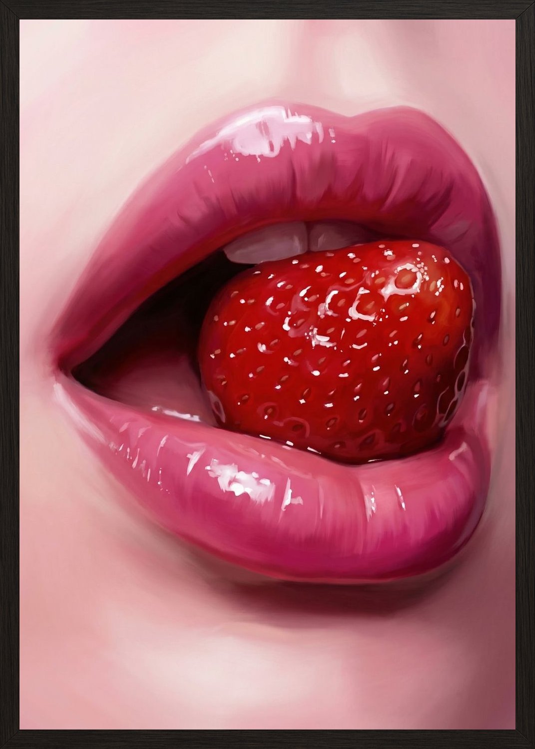 Poster in black frame