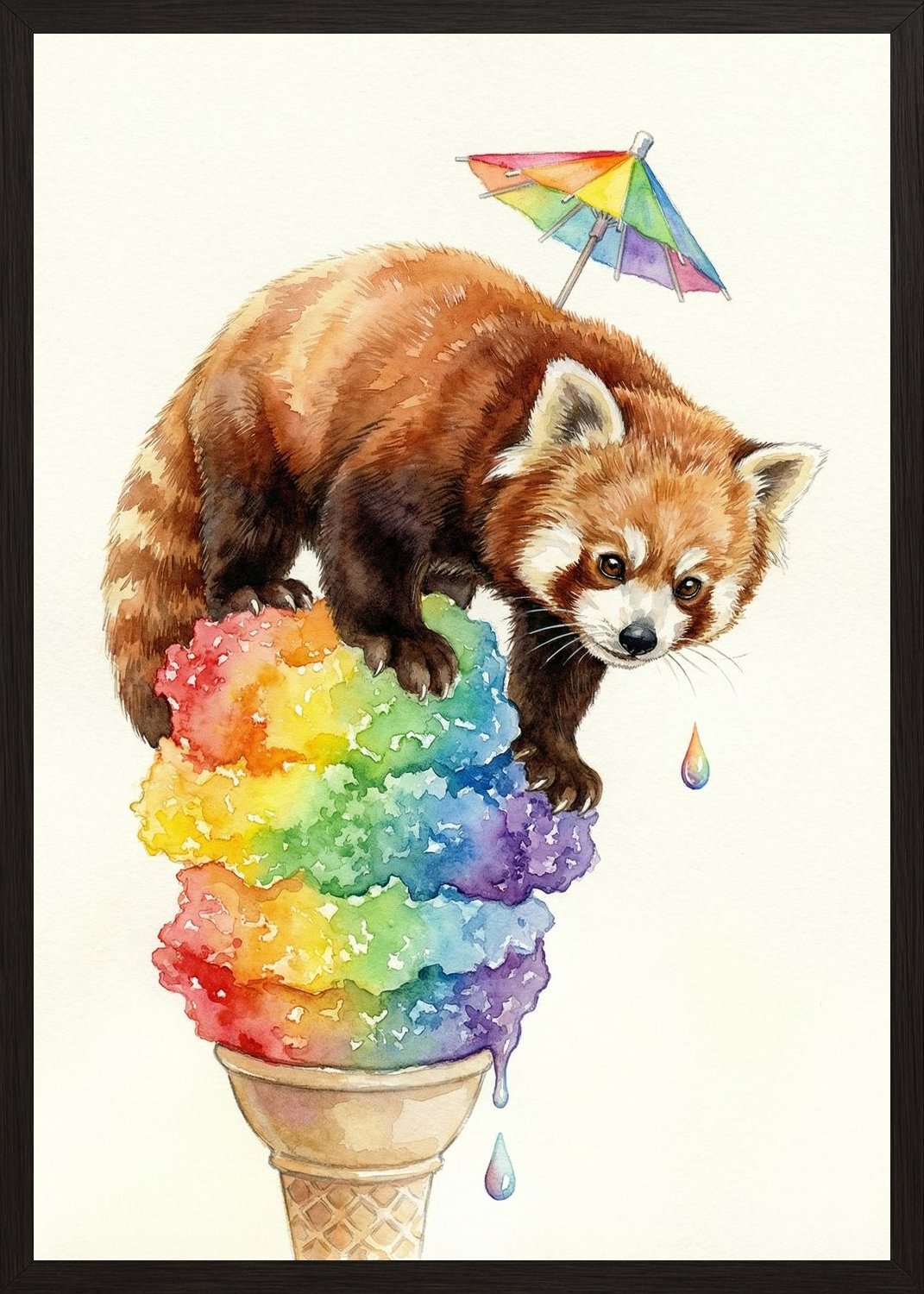 Poster in black frame