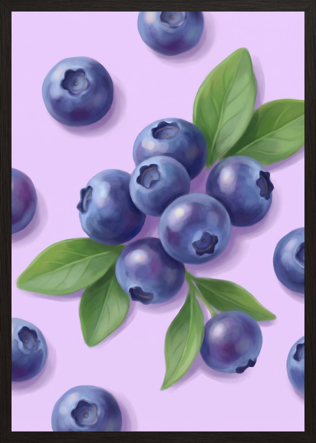 Poster in black frame