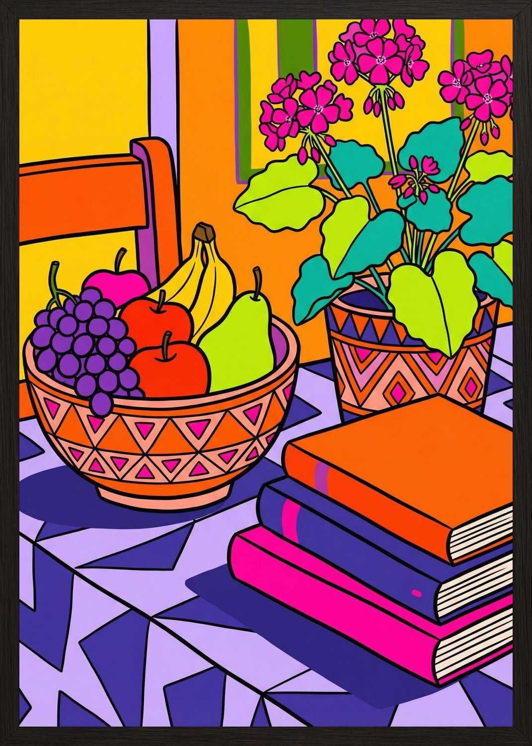 Poster in oak frame