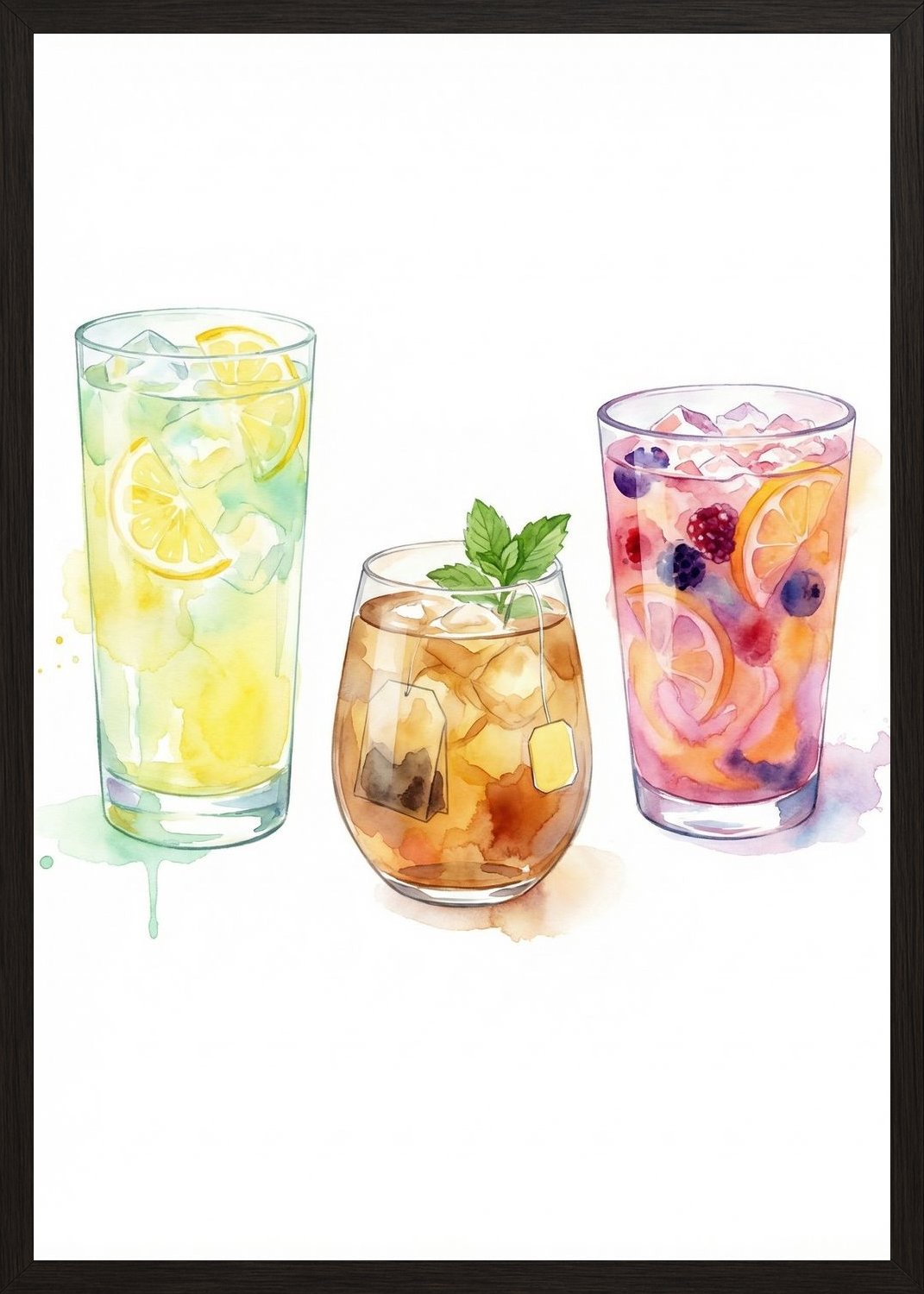 Poster in black frame