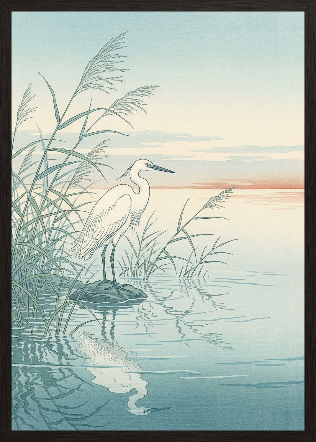 Poster in black frame