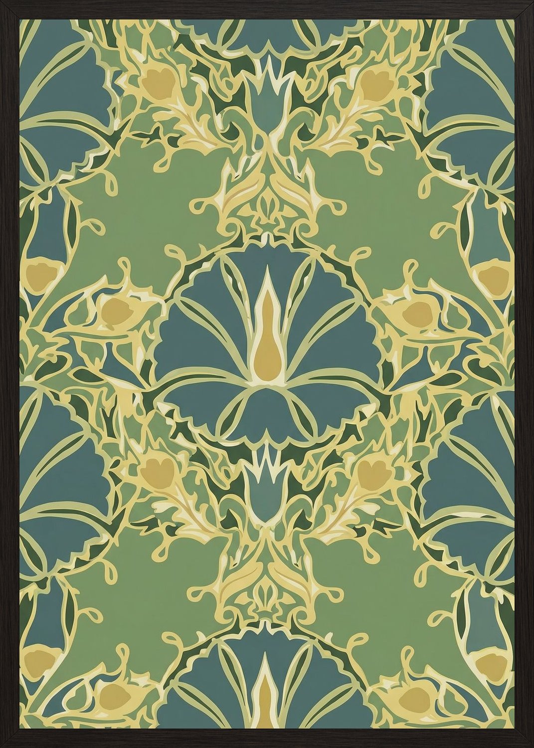 Poster in black frame