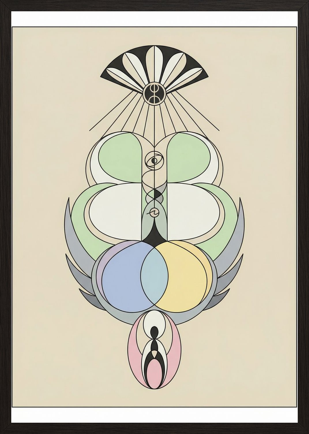 Poster in black frame