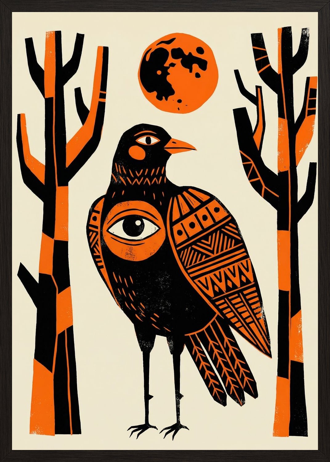 Poster in black frame