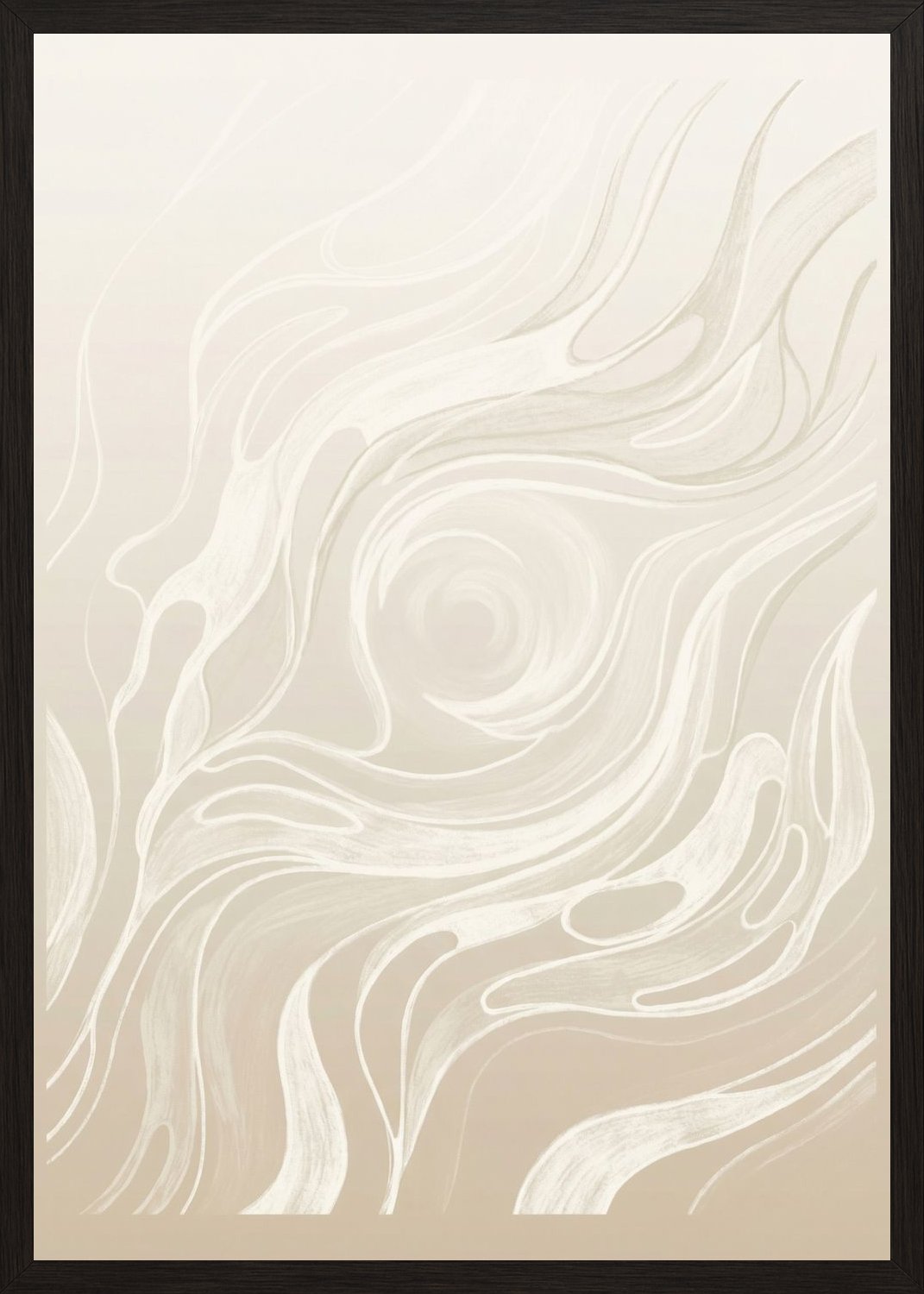Poster in black frame