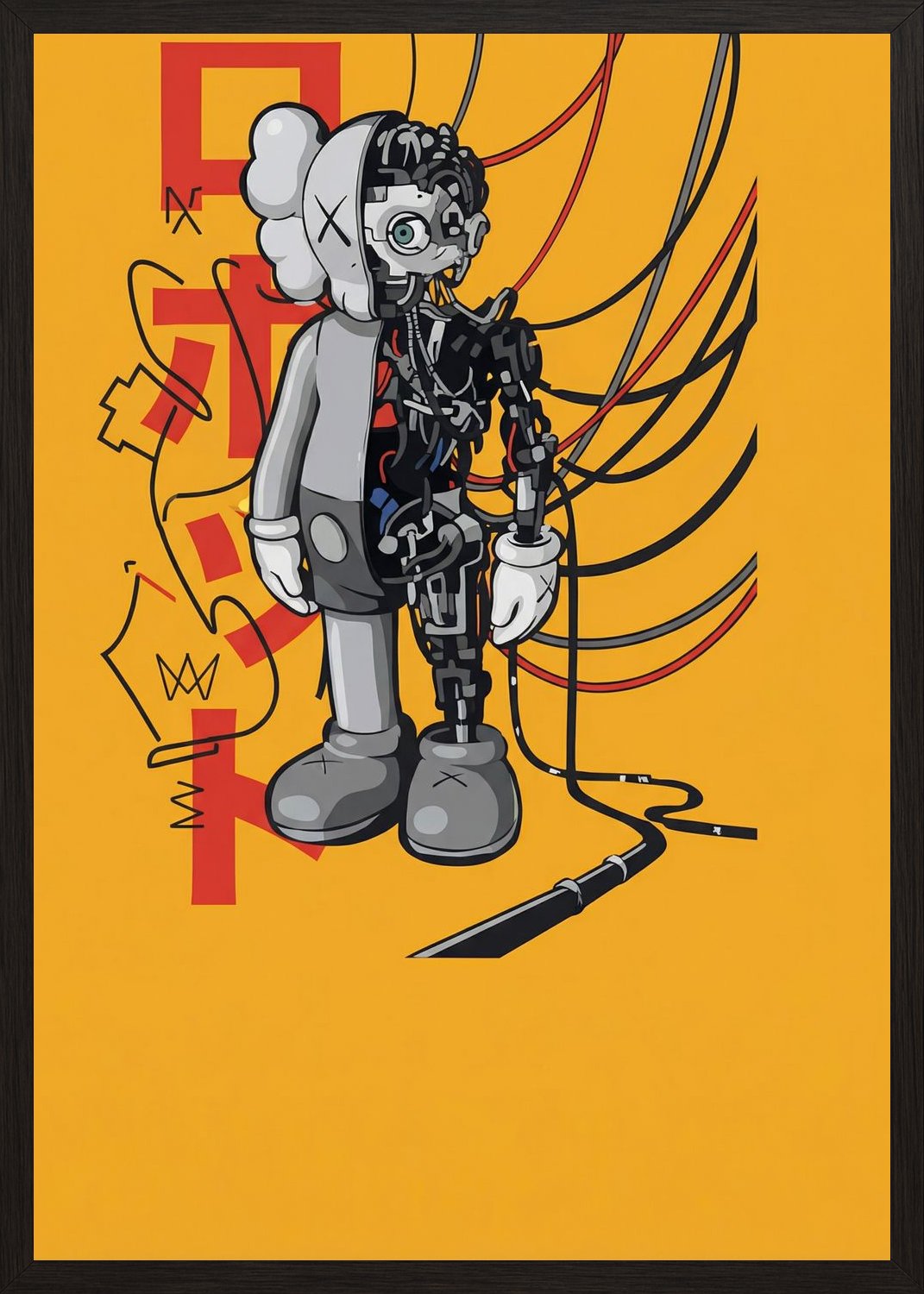 Poster in oak frame