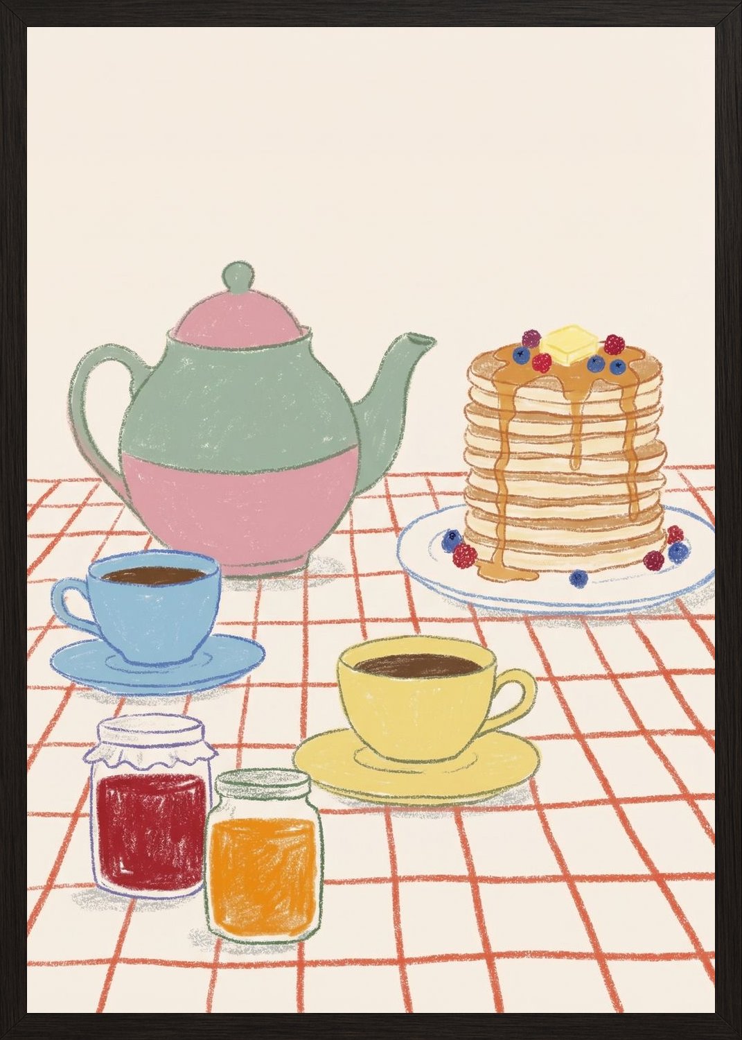 Poster in black frame