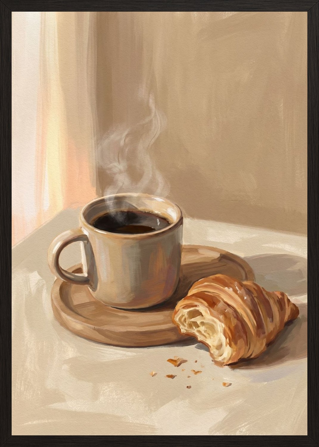 Poster in black frame