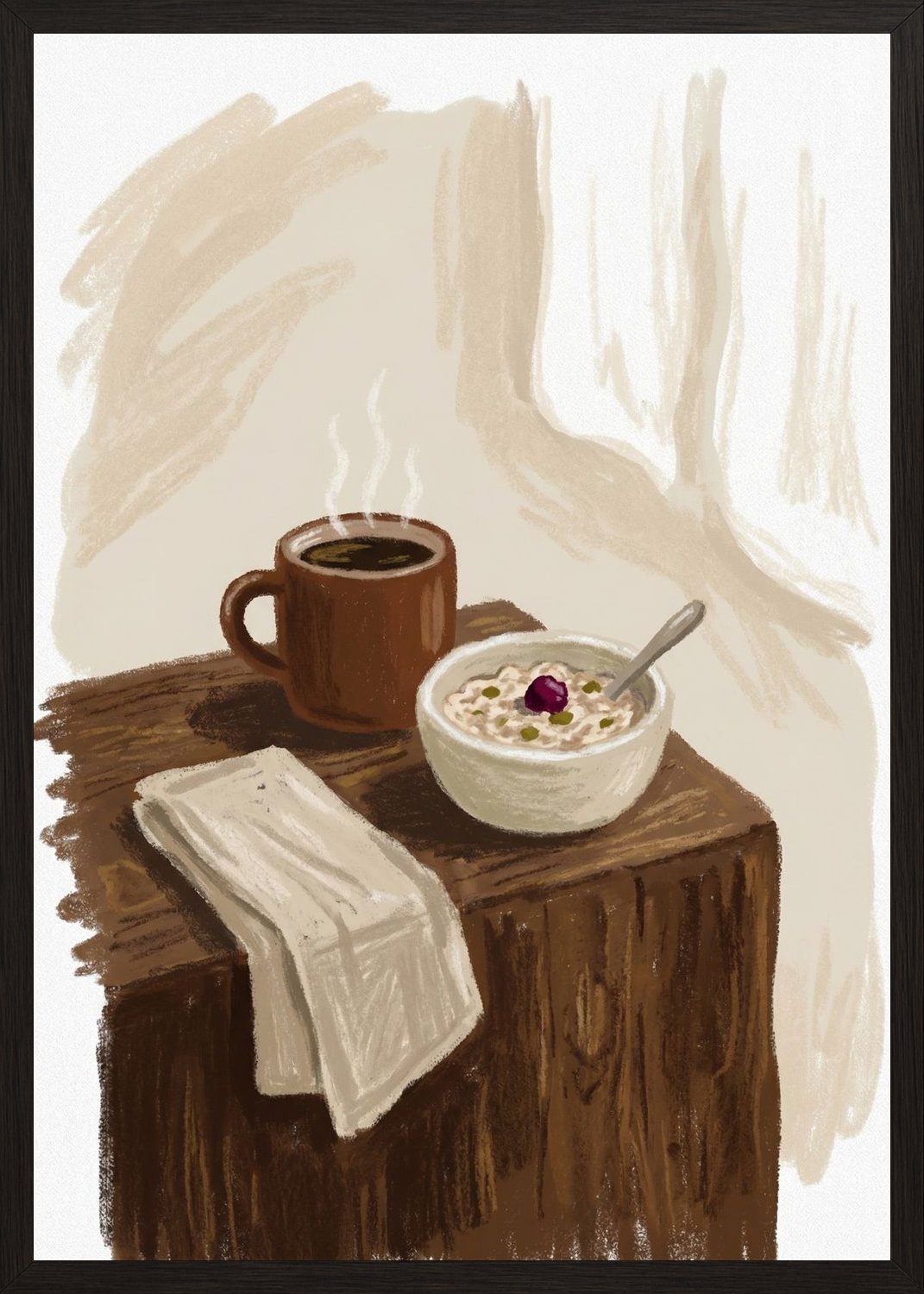 Poster in oak frame