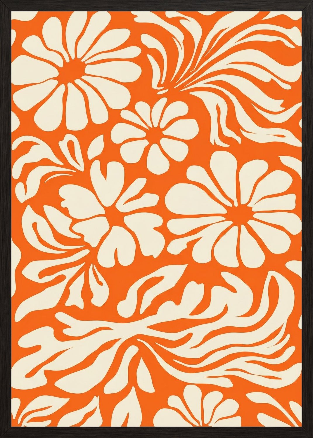 Poster in black frame