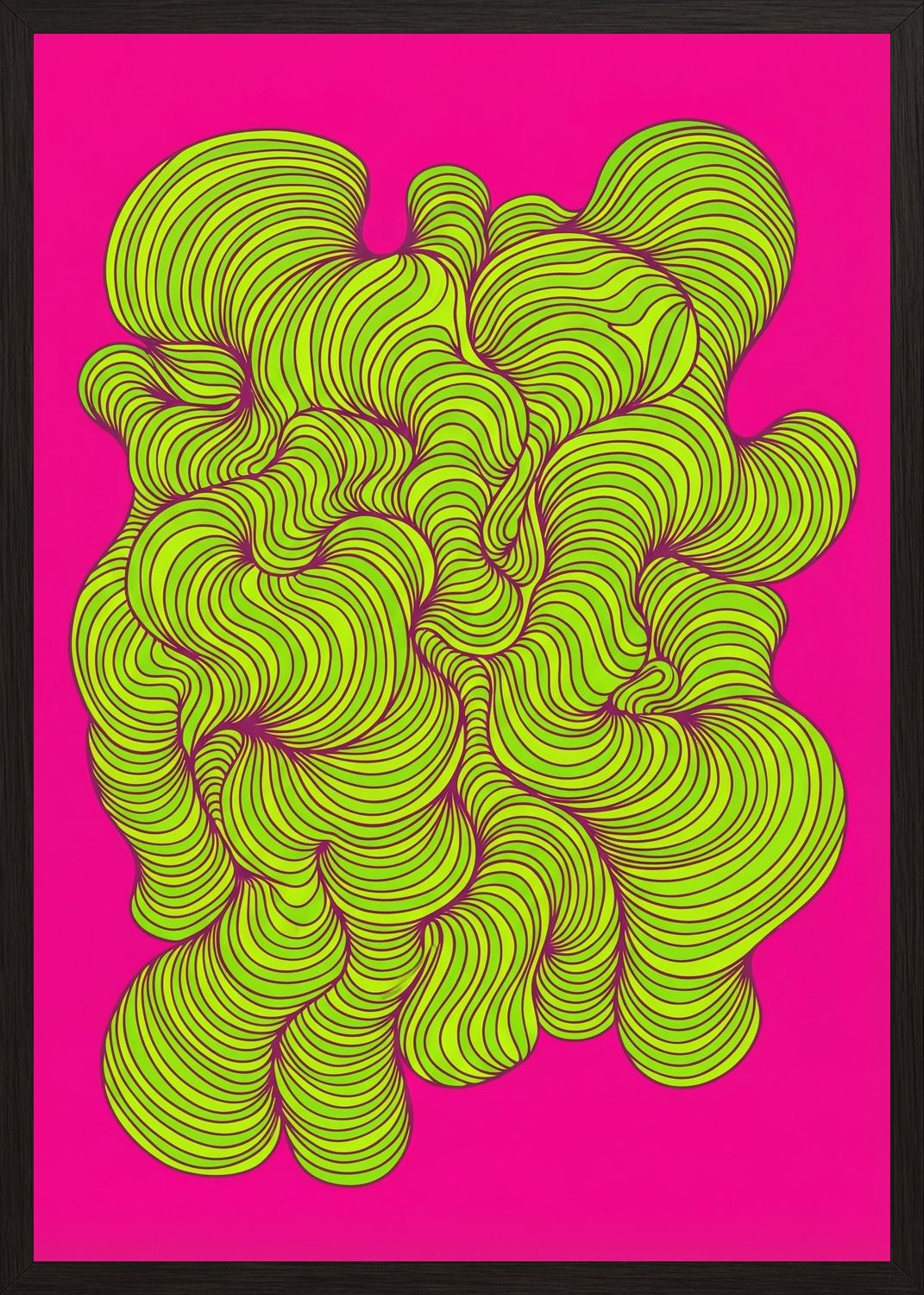 Poster in black frame