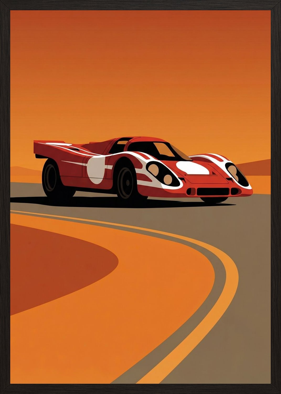 Poster in black frame